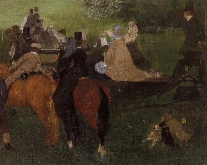 Edgar Degas On the Racecourse Norge oil painting art